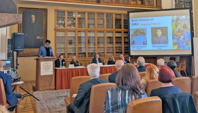 Dr. Luiz Sinésio Neto apresenta tecnologia social da UMA na Conferência Internacional sobre Longevidade que está acontecendo na República Tcheca - Foto: Divulgação