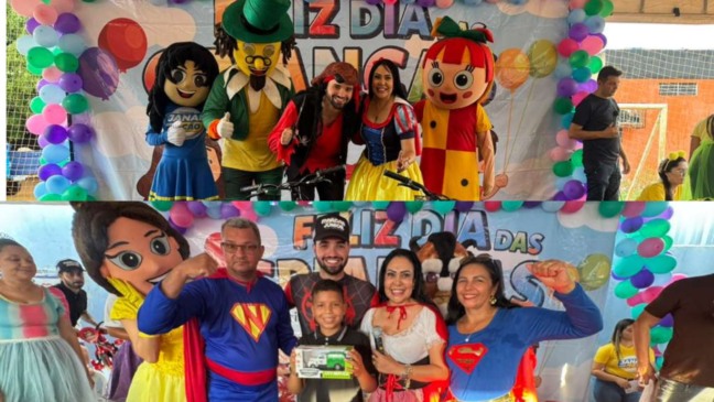 Janad Valcari realiza festa do Dia das Crianças nas regiões Norte e Sul de Palmas