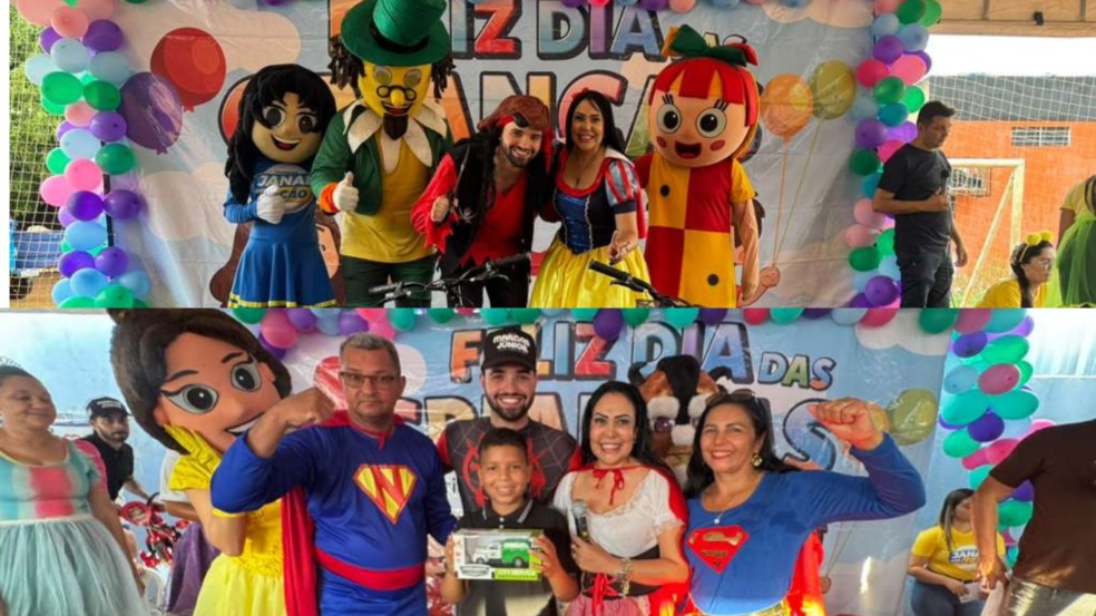 Janad Valcari realiza festa do Dia das Crianças nas regiões Norte e Sul de Palmas Janad Valcari realiza festa do Dia das Crianças nas regiões Norte e Sul de Palmas