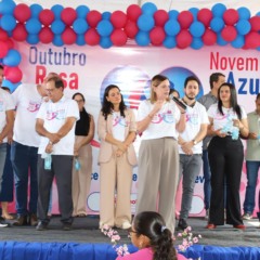 Claudia Lelis participa de mutirão de saúde em Divinópolis e anuncia emenda de R$ 200 mil para agentes de saúde