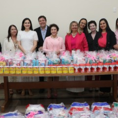 OABTO encerra Outubro Rosa com entrega de doações à Liga Feminina de Combate ao Câncer