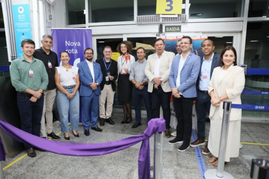 Solenidades presentes na inauguração da nova rota do Aeroporto de Palmas para Araguaína - Foto: Motiva