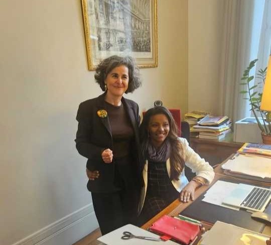 Reitoras Maria Santana e Béatrice Perez 