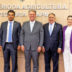 Governador Laurez Moreira buscou parceria com o ministro da Agricultura, Carlos Fávaro, para o fortalecimento do programa Caminhos da Produção - Foto: Vinícius Santa Rosa/Governo do Tocantins
