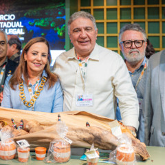 Estande do Consórcio da Amazônia Legal apresenta produtos tocantinenses que representam a identidade cultural e produtiva do estado - Foto: Bruno Maia/Governo do Tocantins