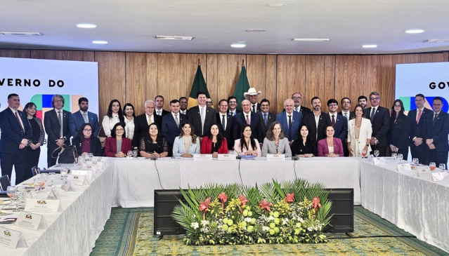  O Tocantins esteve presente na reunião conduzida pelo presidente em exercício, Geraldo Alckmin, para discutir estratégias de atração de investimentos e comércio exterior  - Foto: Nelciara Fonseca/Governo do Tocantins
