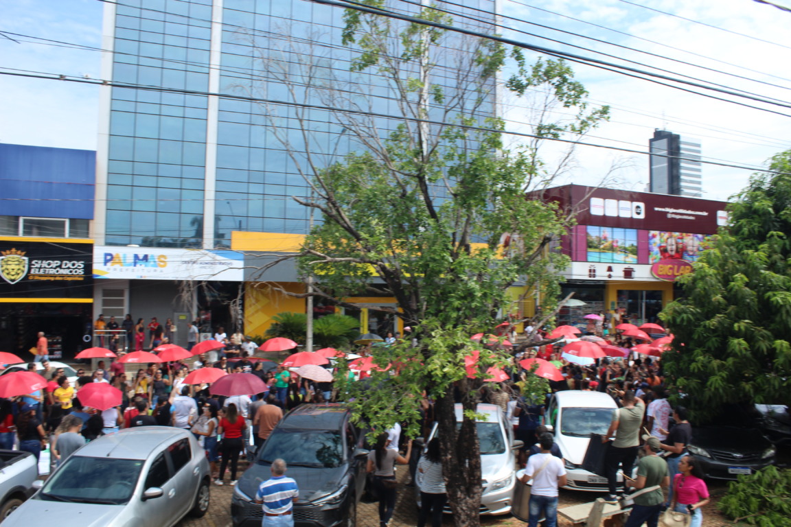 Mobilização de educadores paralisa 90% das escolas em Palmas; Veja o que diz a prefeitura