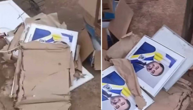 Quadros com fotos oficiais de Wanderlei Barbosa são descartados e vídeo repercute após nova fase da operação da PF