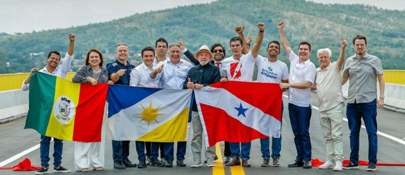 Com governadores do PA e do TO, inauguração da ponte de Xambioá tem gestos políticos e discursos moderados