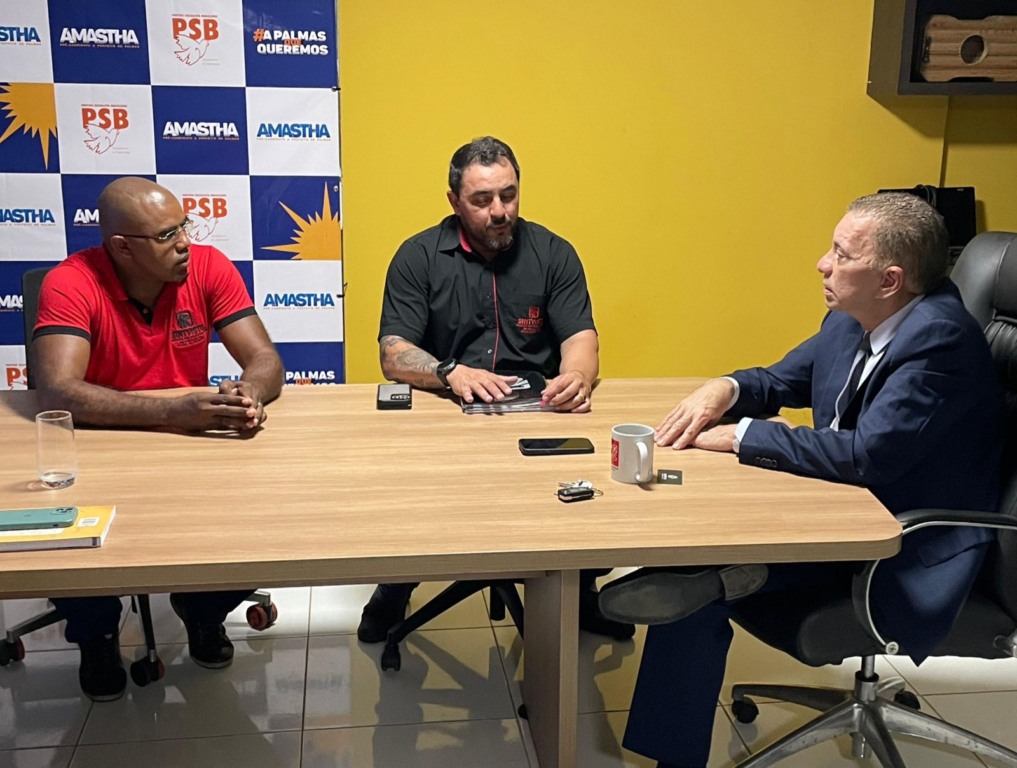 Vereador Carlos Amastha recebe Sindicato dos Vigilantes em Palmas Vereador Carlos Amastha recebe Sindicato dos Vigilantes em Palmas