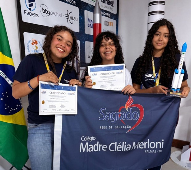 Estudantes de Palmas conquistam prêmio nacional na Olimpíada Brasileira de Foguetes