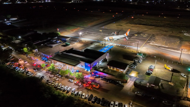 Aeroporto de Araguaína Fotos: Thiago Santos/Secom Araguaína/Reprodução YouTube