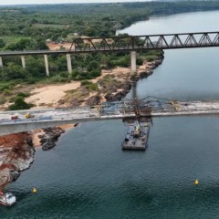 Obra da nova ponte JK chega a 90% de execução