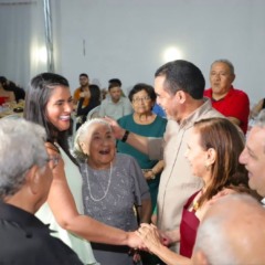 No Bico: Governador e primeira-dama prestigiam os 99 anos de Dona Maria Farias em S&iacute;tio Novo