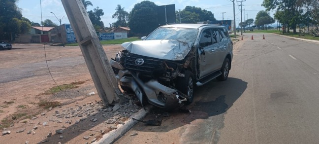 Mais de 250 postes foram derrubados por acidentes de trânsito no Tocantins este ano