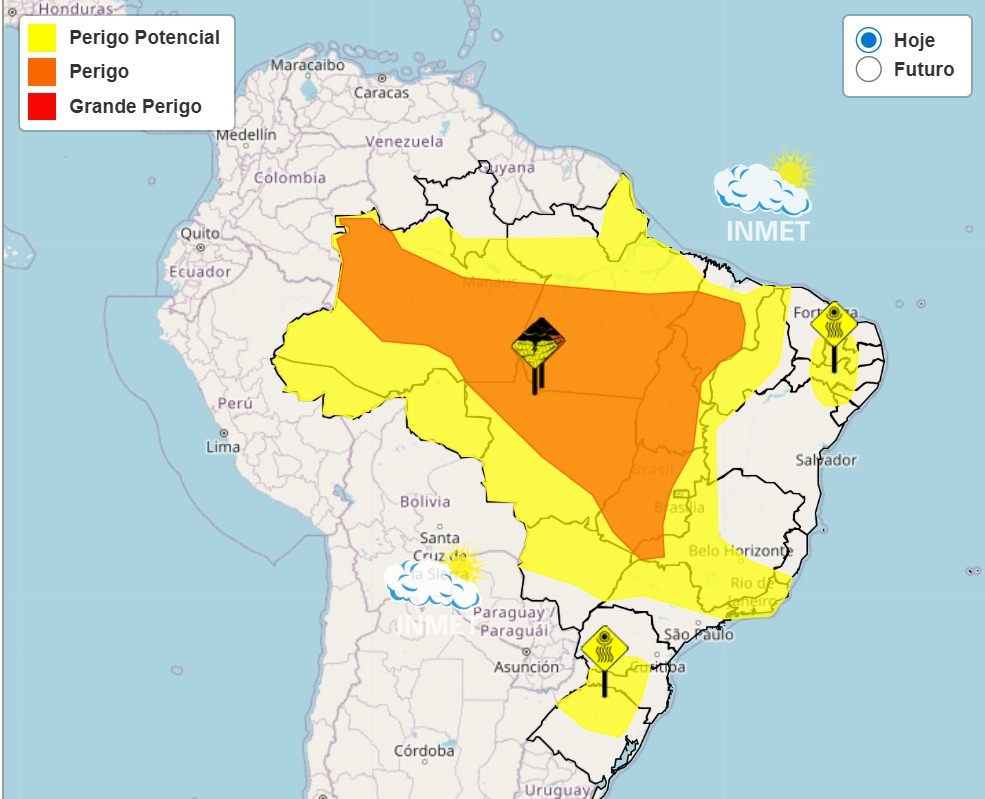 Palmas terá final de semana chuvoso em com risco de tempestades, alerta Defesa Civil