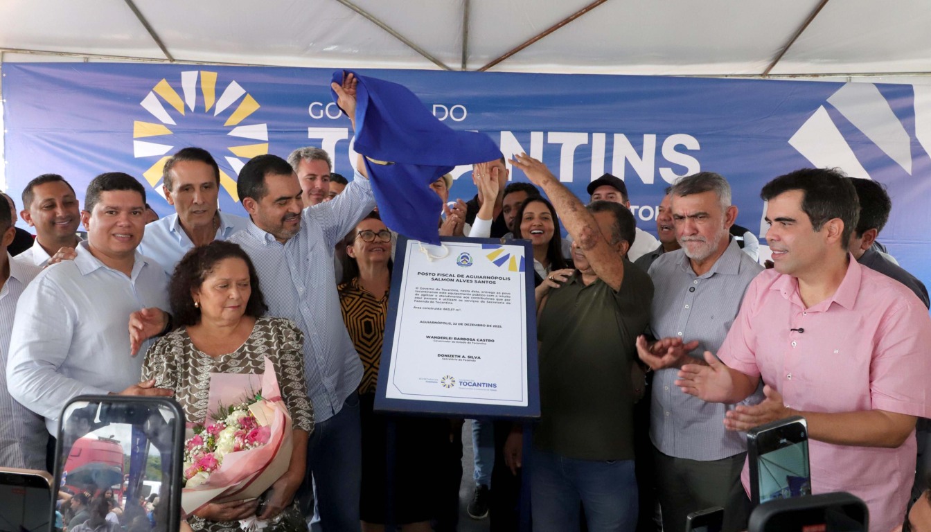 Inauguração da nova estrutura do posto fiscal de Aguiarnópolis pelo governador Wanderlei Barbosa ocorreu  nesta segunda-feira, 22 - Crédito: Márcio Vieira/Governo do Tocantins