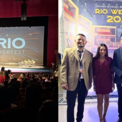 Integrantes da equipe da websérie “Farofeiros” durante participação no Rio Webfest 2025, representando o Tocantins no maior festival de webséries do mundo - Foto: Reprodução/Redes Sociais