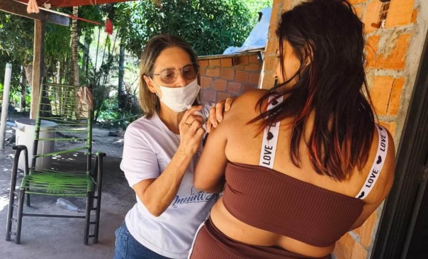 Equipes de saúde visitaram residências em Campos Lindos durante ações de busca ativa e verificação vacinal
