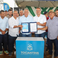  Em Pindorama, Laurez anuncia retomada das obras da TO-262 e TO-040; Prefeito faz crítica: “antes recursos eram anunciados, mas nada avançava”