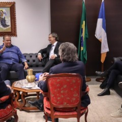 Vice-presidente do Senado, Eduardo Gomes conversa com representantes da indústria do cinema avanços no projeto que regulamenta o streaming no Brasil