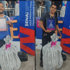 SENAI conquista 1º lugar na Competição de Robótica da FEACCI 2025 com robô Mini Sumô