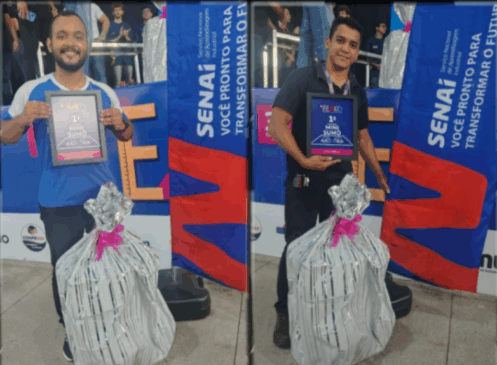 SENAI conquista 1º lugar na Competição de Robótica da FEACCI 2025 com robô Mini Sumô