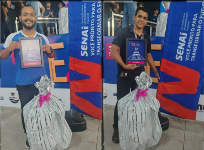 SENAI conquista 1º lugar na Competição de Robótica da FEACCI 2025 com robô Mini Sumô SENAI conquista 1º lugar na Competição de Robótica da FEACCI 2025 com robô Mini Sumô