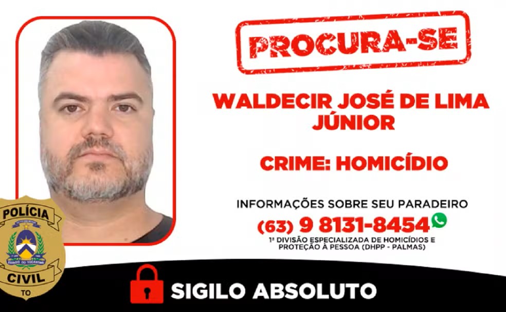 Polícia Civil divulga cartaz de procurado do suspeito de matar vigia em shopping — Foto: Divulgação/PCTO Polícia Civil divulga cartaz de procurado do suspeito de matar vigia em shopping — Foto: Divulgação/PCTO