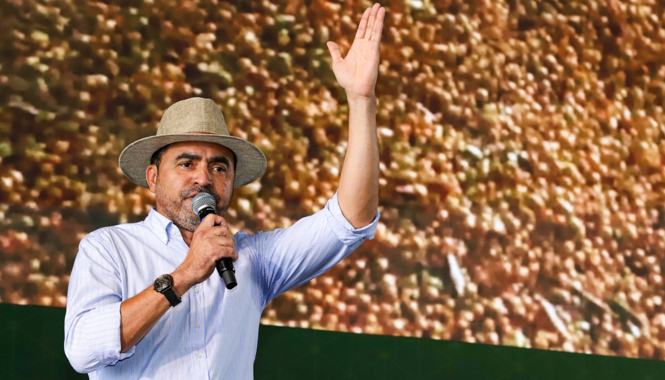 Governador Wanderlei Barbosa destaca força produtiva do Tocantins durante Abertura Nacional da Colheita da Soja, em Porto Nacional - Foto: Antônio Gonçalves/Governo do Tocantins Governador Wanderlei Barbosa destaca força produtiva do Tocantins durante Abertura Nacional da Colheita da Soja, em Porto Nacional - Foto: Antônio Gonçalves/Governo do Tocantins