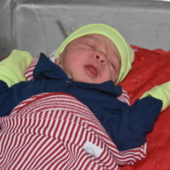 Miguel  foi o primeiro Tocantinense a nascer em 2026 - Foto: Luciana Barros/Governo do Tocantins