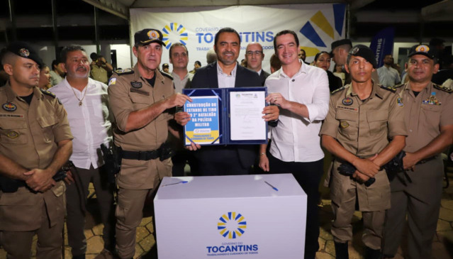 Araguaína tem troca de comando no 2º Batalhão da PM e governador autoriza R$ 3,5 milhões em investimentos para a unidade