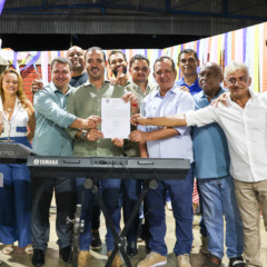 Com apoio do deputado federal Vicentinho J&uacute;nior, Prefeitura de Pium assina ordem de servi&ccedil;o para pavimenta&ccedil;&atilde;o asf&aacute;ltica