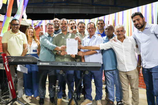 Com apoio do deputado federal Vicentinho Júnior, Prefeitura de Pium assina ordem de serviço para pavimentação asfáltica