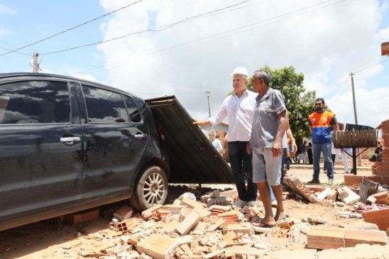Eduardo Siqueira acompanha danos após temporal no Jardim Taquari e Prefeitura articula apoio às famílias afetadas