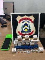 Medicamentos apreendidos durante a&ccedil;&atilde;o da Pol&iacute;cia Civil em Para&iacute;so - Foto: DICOM SSP TO 