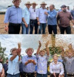 Agro na pauta: Abertura Nacional da Colheita da Soja re&uacute;ne Governador, Eduardo Gomes, Gaguim e v&aacute;rios outros pol&iacute;ticos