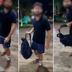 Homem &eacute; investigado por cometer crime de inj&uacute;ria racial contra vigilante em Palmas &mdash; Foto: Reprodu&ccedil;&atilde;o/Instagram Tocantins da Gente