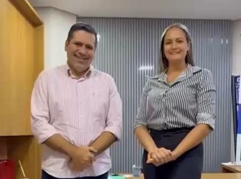 Um vídeo foi publicado nas redes sociais, em que a vereadora Daiana Tavares agradeceu o apoio do parlamentar - Foto: Reprodução