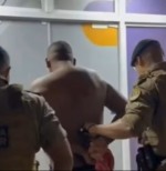 Homem foi preso pela pol&iacute;cia por tentativa de estupro em Taquaru&ccedil;u &mdash; Foto: Reprodu&ccedil;&atilde;o/TV Anhanguera