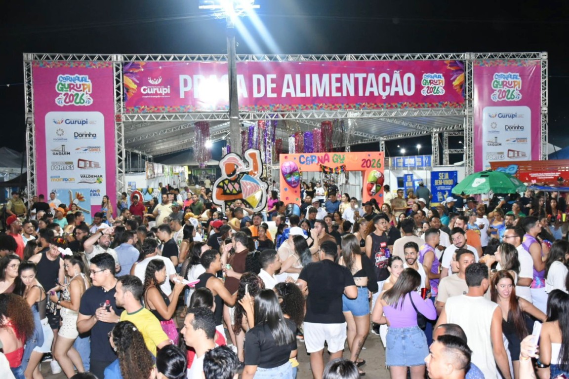 Terceira noite do Carnaval de Gurupi reúne milhares de foliões e impulsiona economia local Terceira noite do Carnaval de Gurupi reúne milhares de foliões e impulsiona economia local