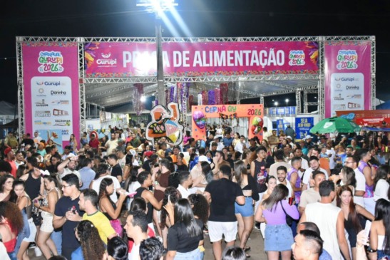 Terceira noite do Carnaval de Gurupi reúne milhares de foliões e impulsiona economia local 
