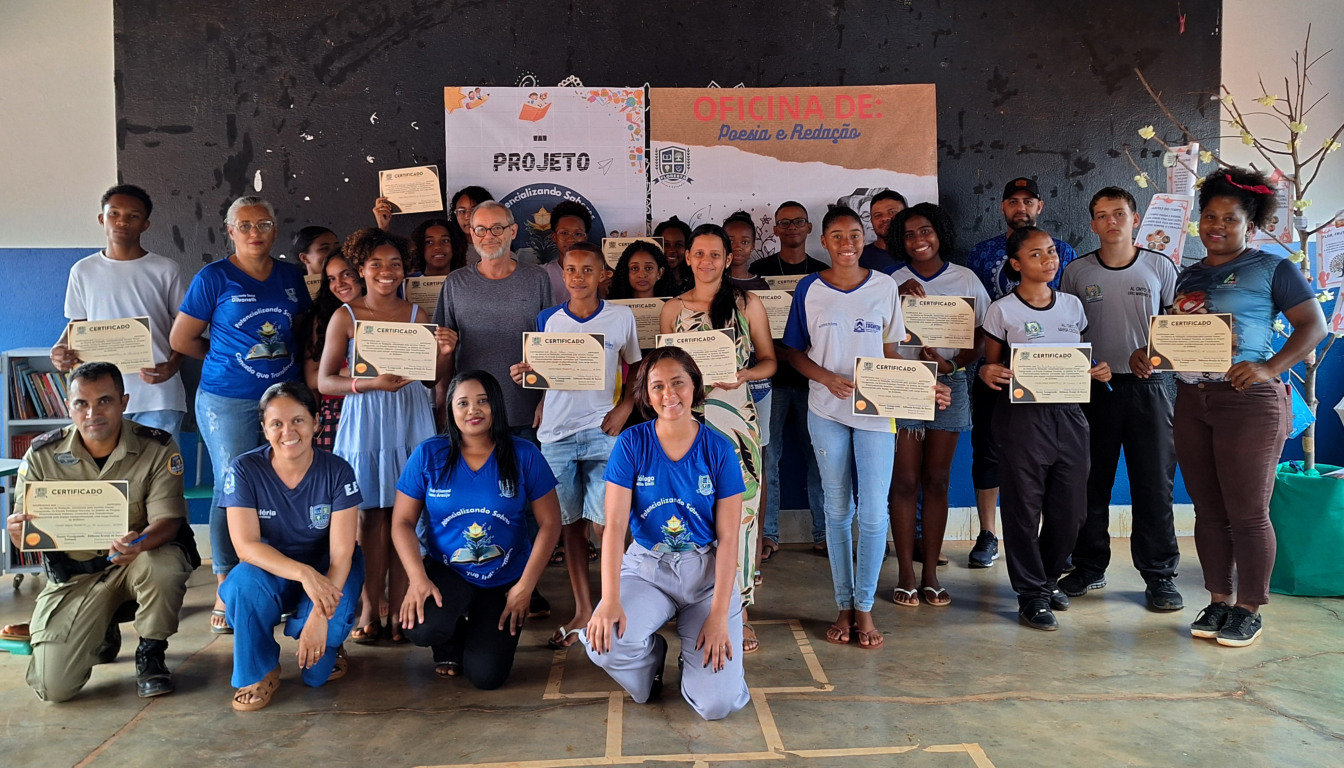 Palestra com o escritor Osmar Casagrande na Escola Estadual Floresta - Foto: divulgação/Seduc/Governo do Tocantins Palestra com o escritor Osmar Casagrande na Escola Estadual Floresta - Foto: divulgação/Seduc/Governo do Tocantins