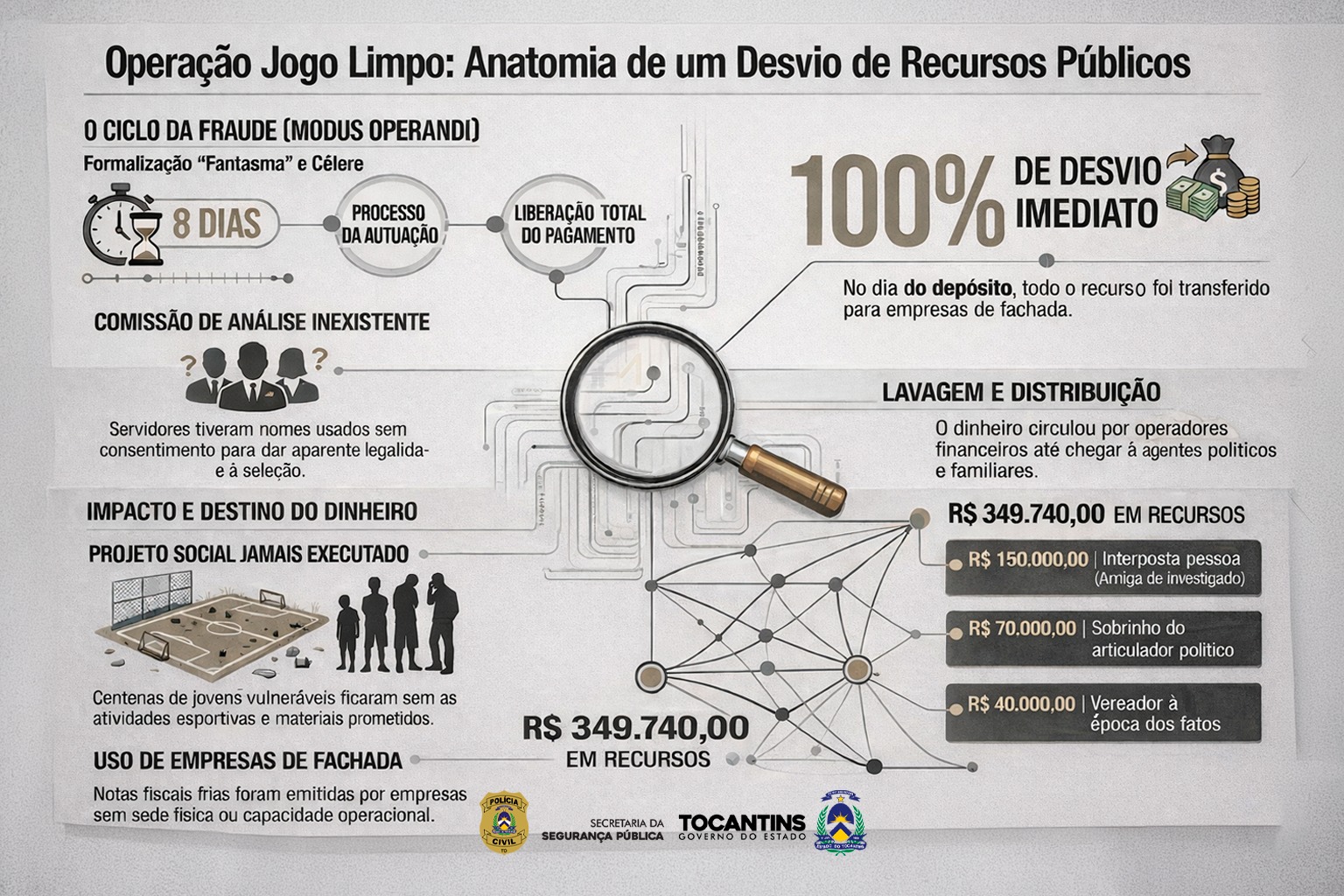 Convênios fantasmas e fraude milionária: entenda esquema que desviou recursos de projetos sociais em Palmas