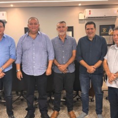 Eduardo Gomes &eacute; recebido pelo presidente Am&eacute;lio e outros deputados na Aleto: &ldquo;di&aacute;logo e fortalecimento das rela&ccedil;&otilde;es institucionais&rdquo;