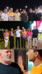 Carnaval com pol&iacute;tica em Porto: &ldquo;Bloco do PSD&rdquo; com Laurez, Carlesse e Iraj&aacute; passou pela cidade com Vicentinhos no meio do povo