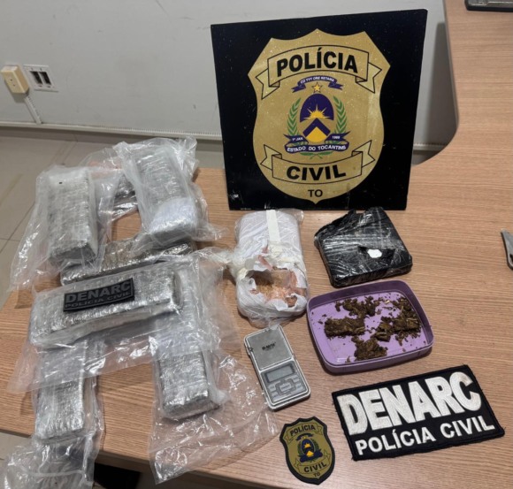 Grande quantidade de drogas é apreendida pela Polícia Civil em Araguaína - Foto: PCTO 