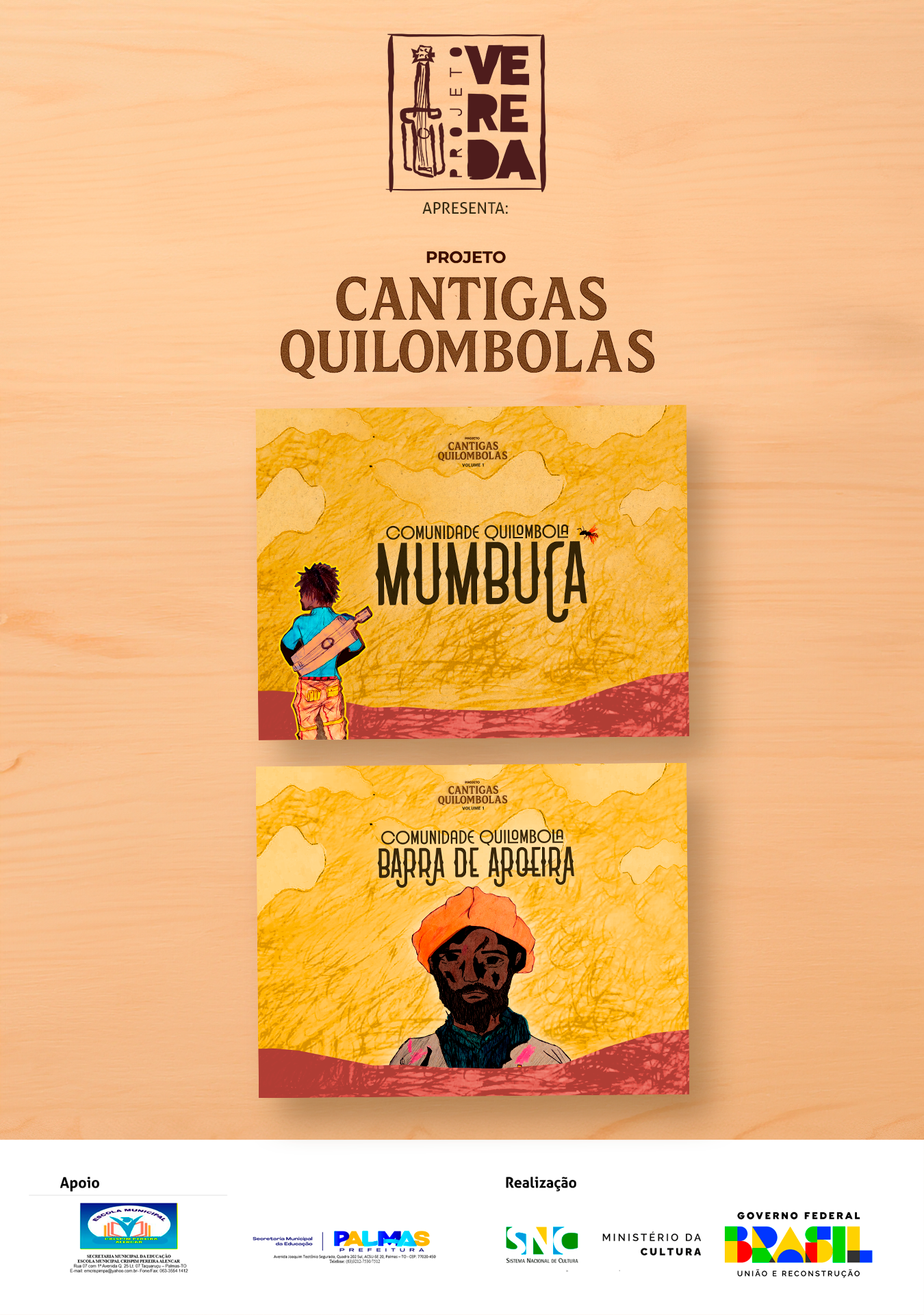 Projeto transforma tradição de comunidades quilombolas do Tocantins em livros e cantigas
