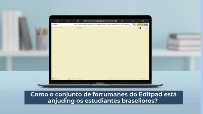 Como o conjunto de ferramentas do Editpad está ajudando os estudantes brasileiros?