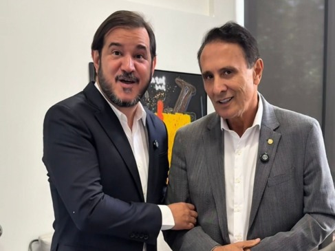 De olho no Senado, Gaguim descarta saída do UB e Rueda garante hoje: “vai ter todo suporte desse partido”